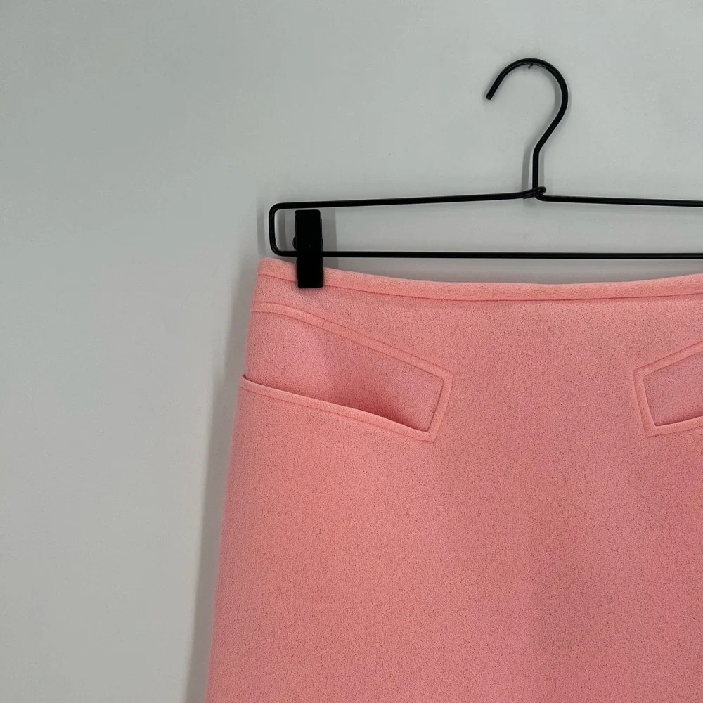Coperni Trompe L’oeil Cady High Waisted Mini Skirt In Pink
